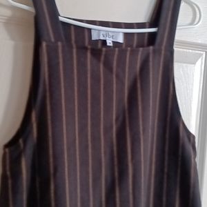 Vibe Dress black and brown